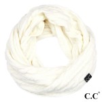 Wholesale c C INF Genuine ribbed infinity scarf Angora Acrylic One fits most W H