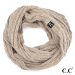 Wholesale c C INF Genuine ribbed infinity scarf Angora Acrylic One fits most W H