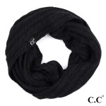 Wholesale c C INF Genuine ribbed infinity scarf Angora Acrylic One fits most W H