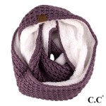 Wholesale c C SF Ribbed knit scarf Acrylic One fits most W L