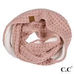 Wholesale c C SF Ribbed knit scarf Acrylic One fits most W L