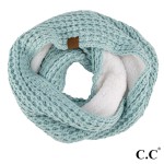 Wholesale c C SF Ribbed knit scarf Acrylic One fits most W L