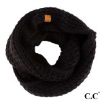 Wholesale c C SF Ribbed knit scarf Acrylic One fits most W L