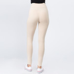 Wholesale women s Waistband Solid Peach Skin Leggings Elastic Waistband Full Ins