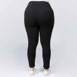 Wholesale women s Plus Mix Brand Waistband Solid Peach Skin Leggings Elastic Wai