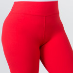 Women's Plus Size New Mix Brand 3" Waistband Solid Peach Skin Leggings.

- 3" Elastic Waistband
- Full-Length
- Inseam approximately 28" 
- One size fits most plus 16-20
- 92% Polyester / 8% Spandex