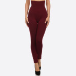 Wholesale women s Waisted Cotton Compression Leggings Long skinny leg Does not b