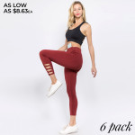 Wholesale women s Active Workout Leggings Lattice Ankle Detail Pack o Reinforced