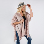 Wholesale ruffled kimono floral details Approximate cotton polyester