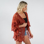 Wholesale do everything Love brand Women s Short Lace Kimono One fits most L Cot