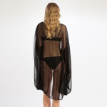 Wholesale lightweight sheer crinkle fabric swimsuit cover up Polyester One fits