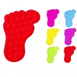 Wholesale foot Print Push Pop Fidget Toy Assorted Colors Pack Ages Seen TikTok I