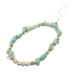 Wholesale semi Precious Beaded Mama Cell Phone Strap