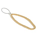 Metal Tone Cell Phone Strap With Pearl Accent

- Approximately 7" Length