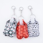 Wholesale faux Leather Neoprene Soccer Ball Hand Sanitizer Holder Keychain Holde