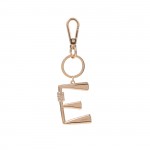 Wholesale gold Initial Keychain Cubic Zirconia Accents Keyring hold Keys Clip cl