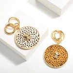 Wholesale gold Toned Genuine Leather Cheetah Print Key Ring Bag Charm L