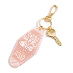 Wholesale retro Hotel It s Time Adventure Acetate Keychain Long