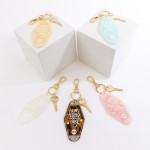 Wholesale retro Hotel Life Better Dog Acetate Keychain Long