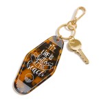 Wholesale retro Hotel Life Better at Beach Acetate Keychain Long