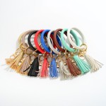 Wholesale faux Leather Keychain Tassel Diameter Has Keyring Lobster Claw