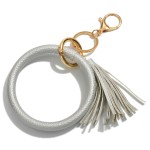 Wholesale faux Leather Keychain Tassel Diameter Has Keyring Lobster Claw