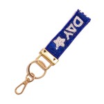 Wholesale seed Bead Sequin GAME DAY Keyring L