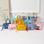 Wholesale compact structured mini handbag playful Dog Mom embroidered script co