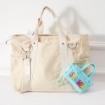 Wholesale fun fashion forward structured mini handbag bold SUMMER lettering vib