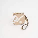 Wholesale vegan Leather Football Helmet Mini Pouch Wristlet L
