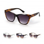 Wholesale rounded Cat Eye Sunglasses Assorted Colors UVA UVB UV Protection Mater
