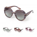 Large Round Sunglasses

- Assorted Colors
- UVA -UVB UV400 Protection

Material
- Face: Plastic
- Legs: Plastic