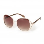 Wholesale large Rounded Square Sunglasses Hollow Side Detail Assorted Colors UVA