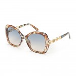 Wholesale large Rounded Cat Eye Sunglasses Mariner Chain Link Detail Assorted Co