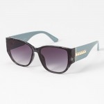 Wholesale round Cateye Sunglasses Gold Punk Rivet Detail Assorted Colors UVA UVB