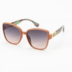 Wholesale oversize Square Cateye Sunglasses Gold Detail Assorted Colors UVA UVB
