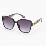 Wholesale oversize Square Cateye Sunglasses Gold Detail Assorted Colors UVA UVB