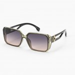 Wholesale rectangular Sunglasses Gold Detail Hollow Legs Assorted Colors UVA UVB