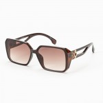 Wholesale rectangular Sunglasses Gold Detail Hollow Legs Assorted Colors UVA UVB