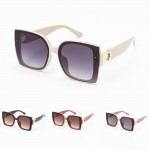 Wholesale classy Victorian Sunglasses Gold Hook Detail Assorted Colors UVA UVB P
