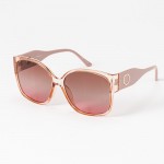 Wholesale oversize Rounded Square Sunglasses Gradient Lens Gold Circle Detail As