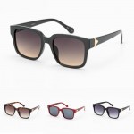 Wholesale square Sunglasses Gold Detail Assorted Colors UVA UVB Protection Anti