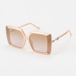 Wholesale retro Oversize Square Sunglasses Metal Butterfly Detail Hollow Legs As