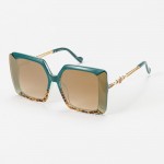 Wholesale retro Oversize Square Sunglasses Metal Butterfly Detail Hollow Legs As