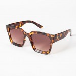 Wholesale square Sunglasses Gold Triangle Detail Assorted Colors UVA UVB Protect