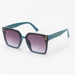 Wholesale oversize Square Sunglasses Gold Details Assorted Colors UVA UVB Protec