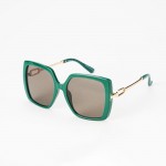 Wholesale retro Oversize Square Sunglasses Hollow Metal Oval Detail Assorted Col