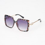 Wholesale oversize Square Sunglasses Half Metal Half Plastic Legs Assorted Color