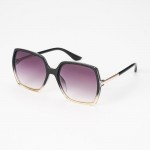 Wholesale oversize Square Sunglasses Half Metal Half Plastic Legs Assorted Color
