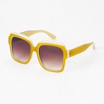 Wholesale two Oversize Square Sunglasses Assorted Colors UVA UVB Protection Anti